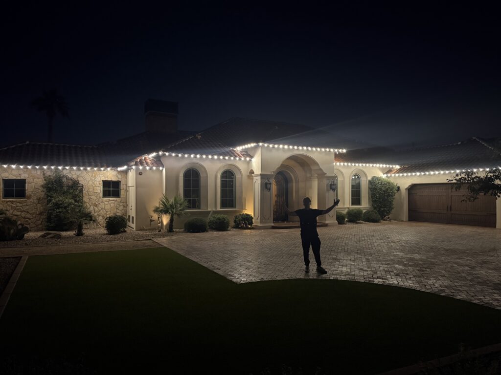 Nighttime project walkthrough and final adjustments